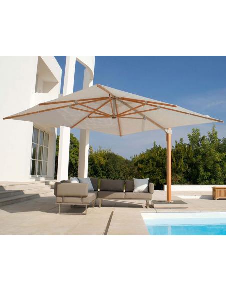Barlow Tyrie 4NAC40S.302 Napoli 4m Square Cantilever Parasol
