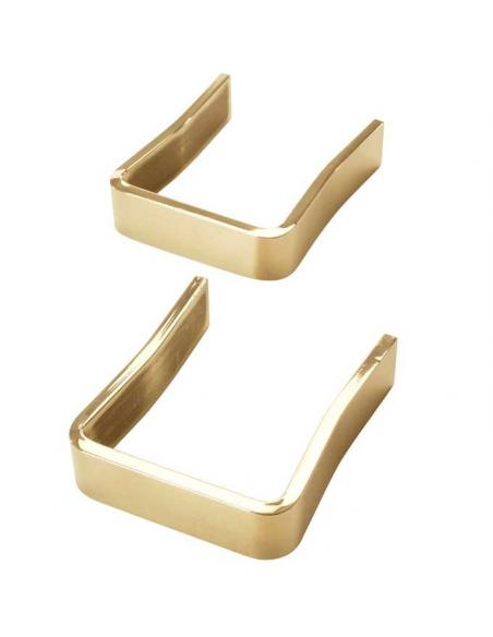 Barlow Tyrie Polished Brass Clips for Capri Base Sunlounger