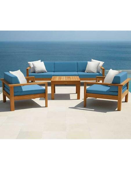 Barlow Tyrie Linear 76 Square Side Table
