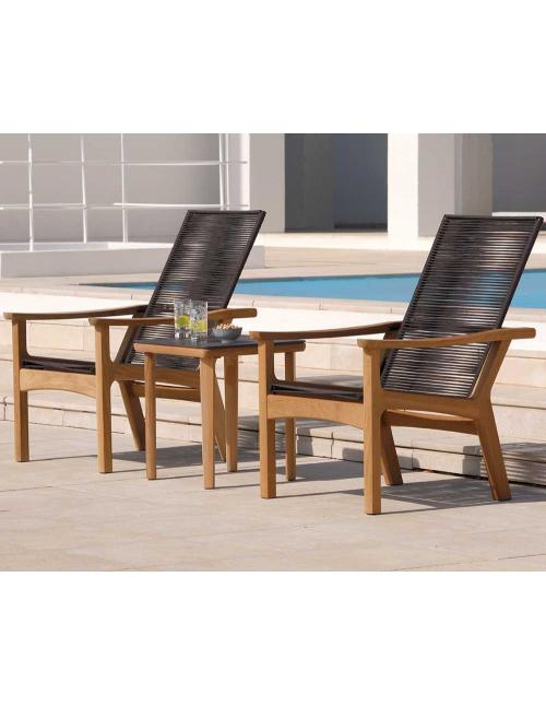 Barlow Tyrie Monterey 50 Square Side Table Oxide